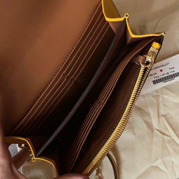 Tory Burch Robinson Chain Wallet w/ dust bag&tags - Picture 3 of 4